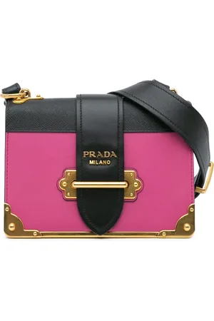 Prada Bolsa crossbody Saffiano Trimmed City Calf Cahier 2000-2024