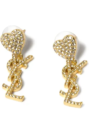 Saint Laurent Aretes con logo Cassandre 2000