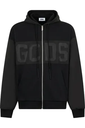 GCDS Hoodie con cierre y logo