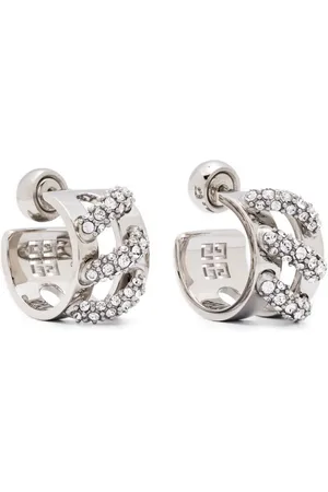 Givenchy Aretes Stitch con detalles de cristal