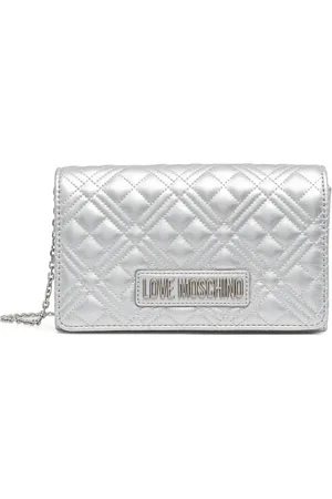Moschino Bolsa crossbody con letras del logo