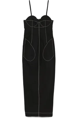 Federico Cina Vestido largo Pinces