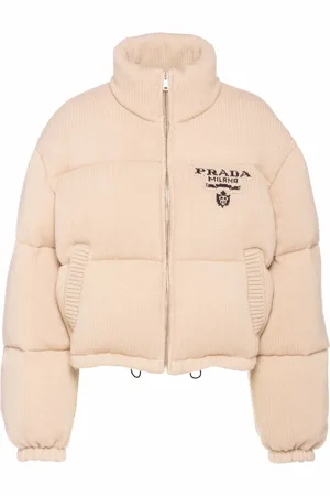 Prada Chamarra capitonada con logo