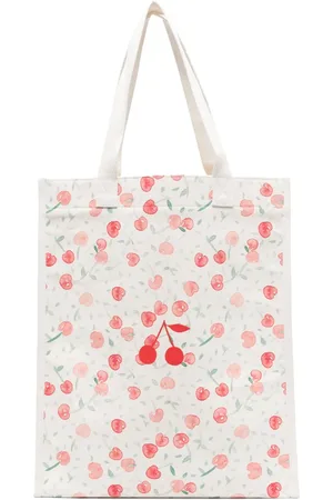BONPOINT Tote con cerezas estampadas