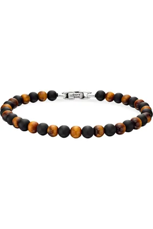 David Yurman Pulsera Spiritual Beads Alternating en plata de ley de 6mm