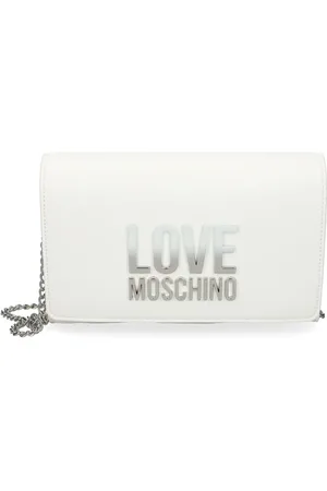 Moschino Bolsa crossbody con letras del logo