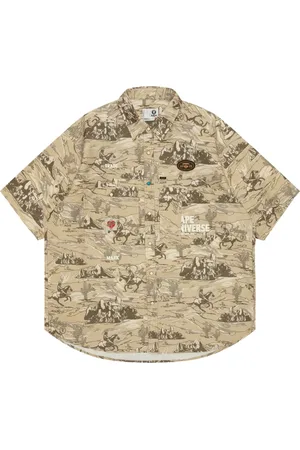 A Bathing Ape Camisa con logo bordado