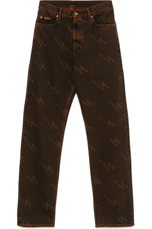 MARTINE ROSE Jeans con logo estampado