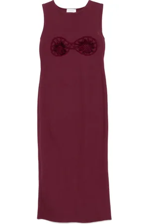 MAGDA BUTRYM Vestido corto con aplique floral