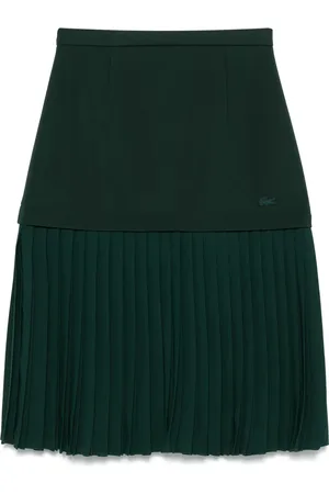 Lacoste Falda satinada con diseño plisado
