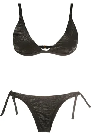 Brigitte Bikini con efecto de piel de cocodrilo