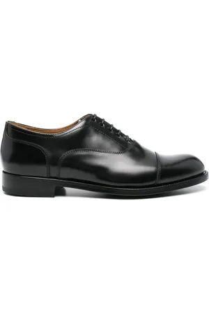 Green george Zapatos Derby de piel
