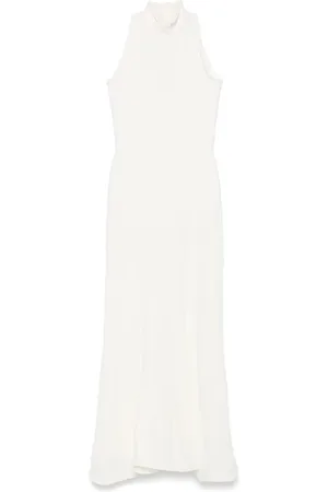 Msgm Vestido largo con efecto arrugado