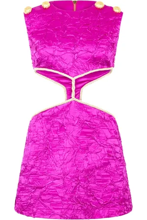 Roberto Cavalli Vestido corto con efecto arrugado