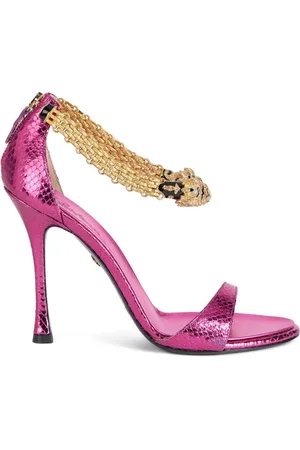 Roberto Cavalli Sandalias con tiras y cadena decorativa
