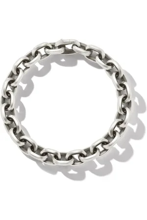David Yurman Pulsera Deco en plata de ley con eslabones de 9.5mm
