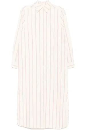 Totême Vestido estilo túnica con motivo de rayas