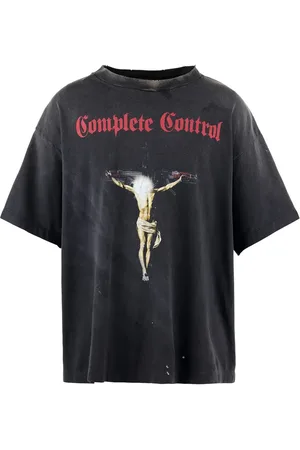 SAINT MXXXXXX Playera con eslogan estampado