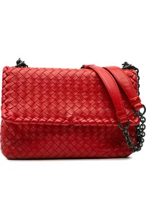 Bottega Veneta Bolsa de hombro Olimpia peque�a de piel de napa con motivo Intrecciato 2012-2024