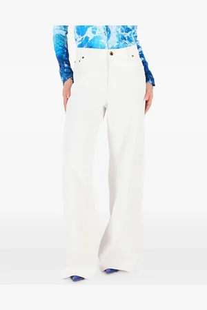 Roberto Cavalli Pantalones con motivo en jacquard