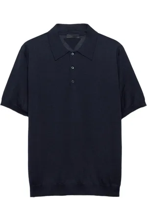 Prada Playera tipo polo tejida