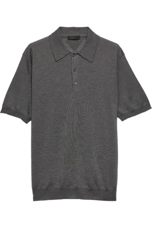 Prada Playera tipo polo tejida