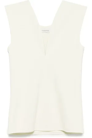 Lanvin Top con cuello en V