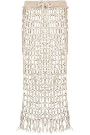 Roberto Cavalli Falda tejida de crochet