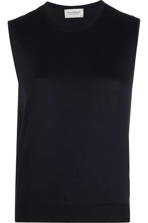JOHN SMEDLEY Top sin mangas con cuello redondo