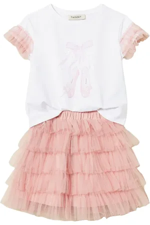 Twin-Set Set de falda de tul con volantes