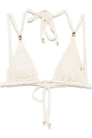 PATBO Top de bikini con papillón en jacquard