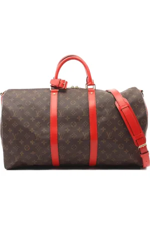LOUIS VUITTON 2021 Keepball 50 monogram travel bag