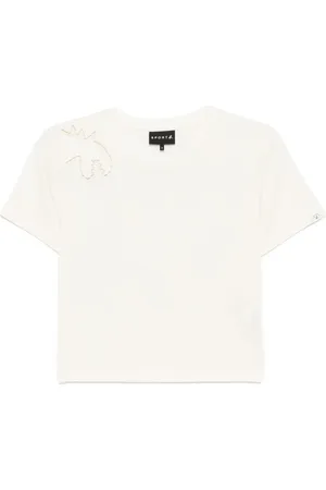 AGNÈS B. Playera Dino con bordado abierto