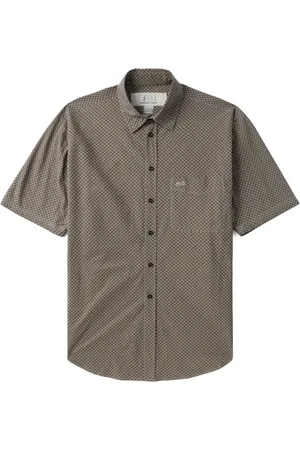 ERL Camisa manga corta con cuadros estampados