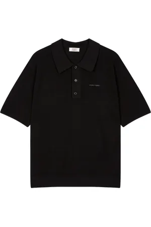Studio Tomboy Playera tipo polo tejida de canalé