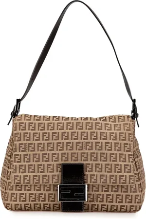 Fendi Bolsa de hombro Zucchino Canvas Mamma Forever 2000-2010