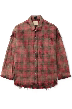 R13 Camisa con cuadros estampados
