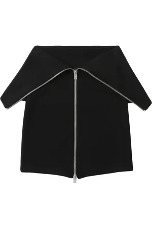 HELIOT EMIL Falda corta con bordes plegables