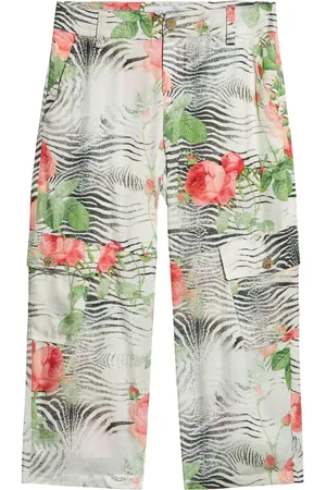 Roberto Cavalli Pantalones con estampado de cebra