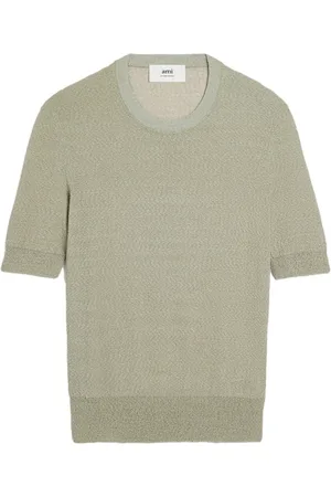 Ami Top tejido con cuello redondo
