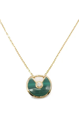 Cartier Collar Amulette De en oro rosa de 18kt con diamantes y malaquita 2010