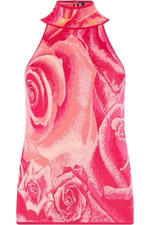 Roberto Cavalli Top con estampado floral