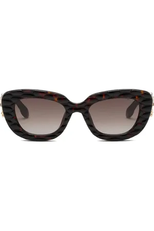 Roberto Cavalli Lentes de sol con armazón capitonada