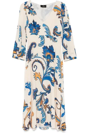 Etro Vestido midi con estampado floral
