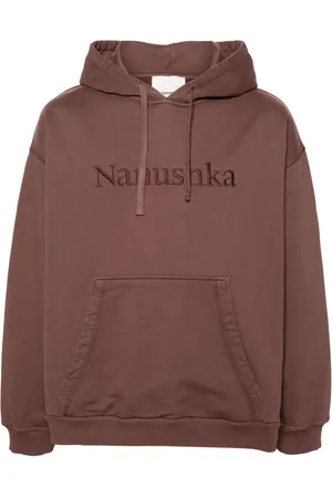 Nanushka Hoodie con logo bordado