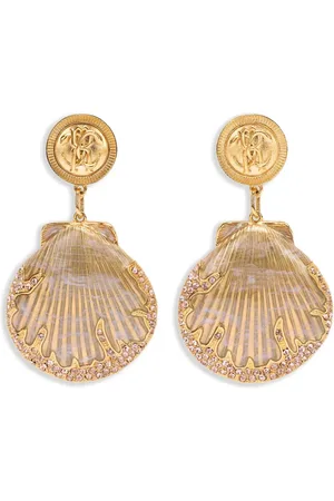 Roberto Cavalli Aretes Shell Drop