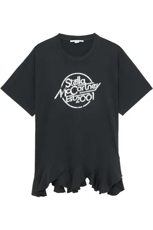 Stella McCartney Playera con volantes en el dobladillo