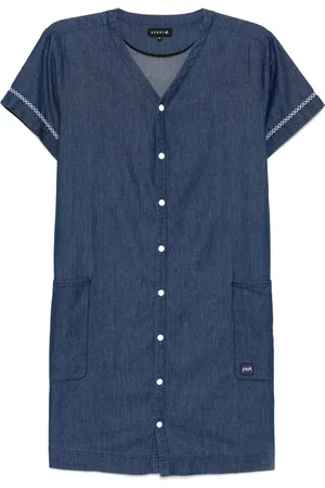 AGNÈS B. Vestido de chambray