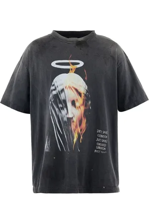 SAINT MXXXXXX Playera con estampado gráfico