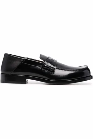 Maison Margiela Mocasines con logo y cuatro costuras